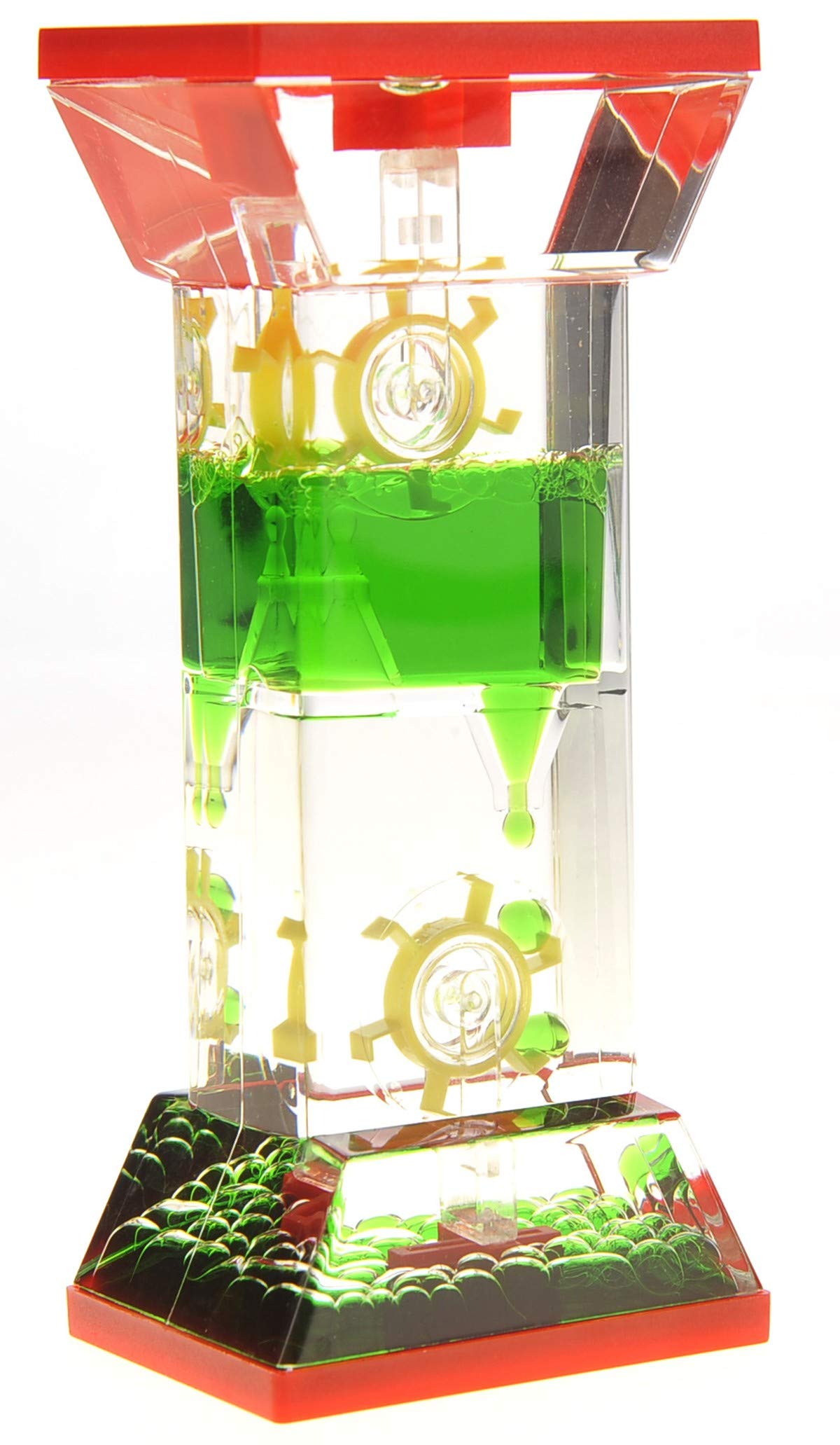 Liquid Motion Bubbler with Dual Spinning Wheels – Calming Desk Toy and Stress Reliever