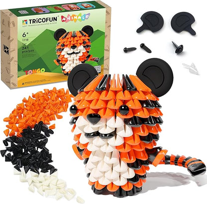 3D Animal Soft Building Blocks for Kids – STEM Educational Toys, Stress-Relief & Creative Play | Safe, Non-Toxic Interlocking Blocks for Ages 6+ | Perfect Gift