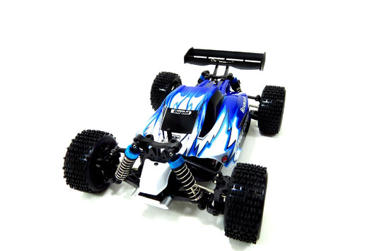 Dusky Shark 1:18 RC Off-Road Buggy - 2.4GHz 4WD Remote Control Vehicle for Adventure (Red)