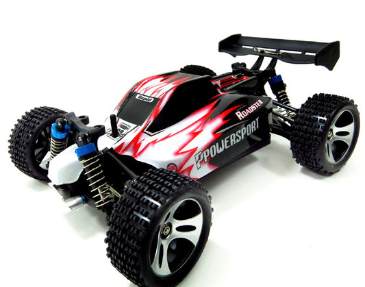 Dusky Shark 1:18 RC Off-Road Buggy - 2.4GHz 4WD Remote Control Vehicle for Adventure (Blue)