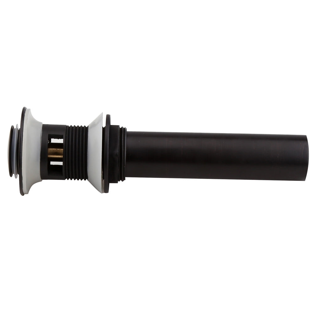 Antique Black Pop-Up Sink Drain with Overflow – Solid Brass Bathroom