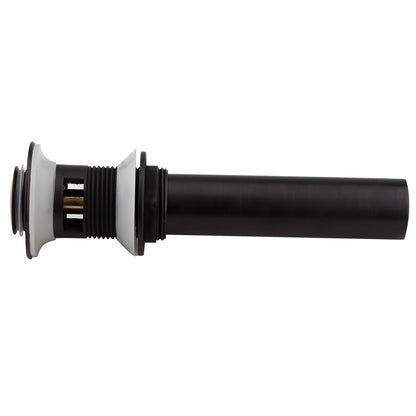 Antique Black Pop-Up Sink Drain with Overflow – Solid Brass Bathroom