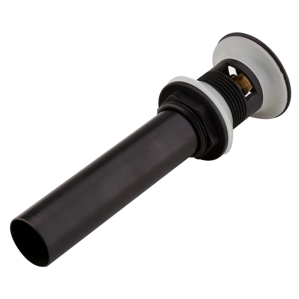 Antique Black Pop-Up Sink Drain with Overflow – Solid Brass Bathroom
