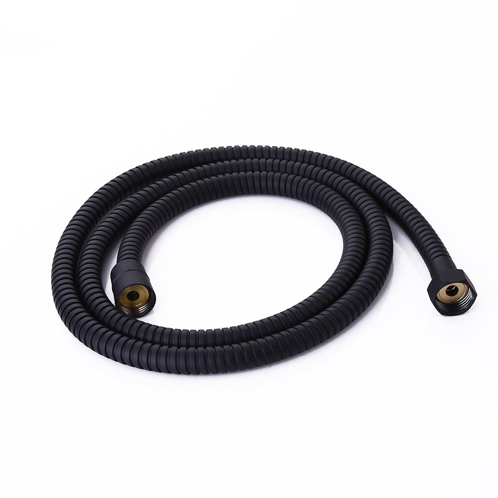 59" Matte Black Stainless Steel Hand Shower Hose with G1/2" Connector
