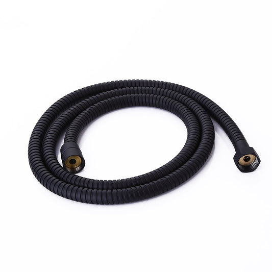59" Matte Black Stainless Steel Hand Shower Hose with G1/2" Connector
