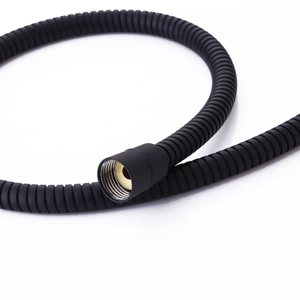 59" Matte Black Stainless Steel Hand Shower Hose with G1/2" Connector