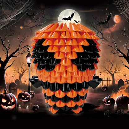 Halloween 3D Soft Building Blocks, Soft Assembling Building Kits Pressure-Relief Toys Interlocking Block Sets