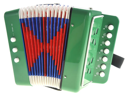 Children's Accordion - Musical Instrument for Kids, Fun and Portable (Green)