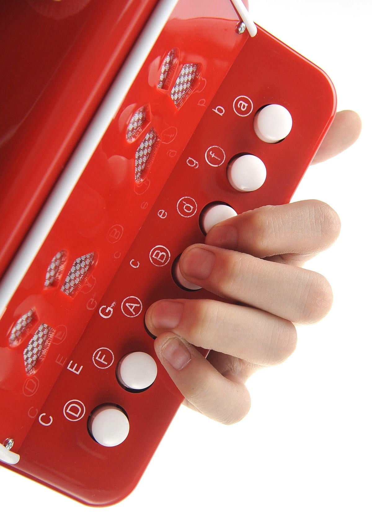 Children's Accordion - Musical Instrument for Kids, Fun and Portable (Red)