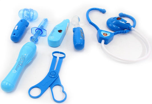 Deluxe Blue Doctor Nurse Medical Kit Playset for Kids